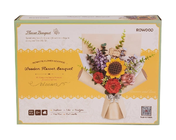 3D Wooden Flower Puzzle Bouquet