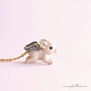 Camp Hollow Necklace | Flying PIggy