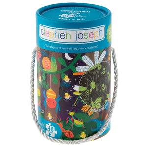 Stephen Joseph 48 Piece Glow In The Dark Puzzle | Forest Bugs