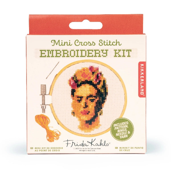 Frida Mini Cross Stitch Embroidery Kit