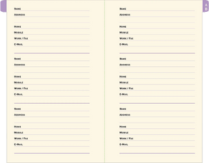 Fuchsia Blooms Small Address Book