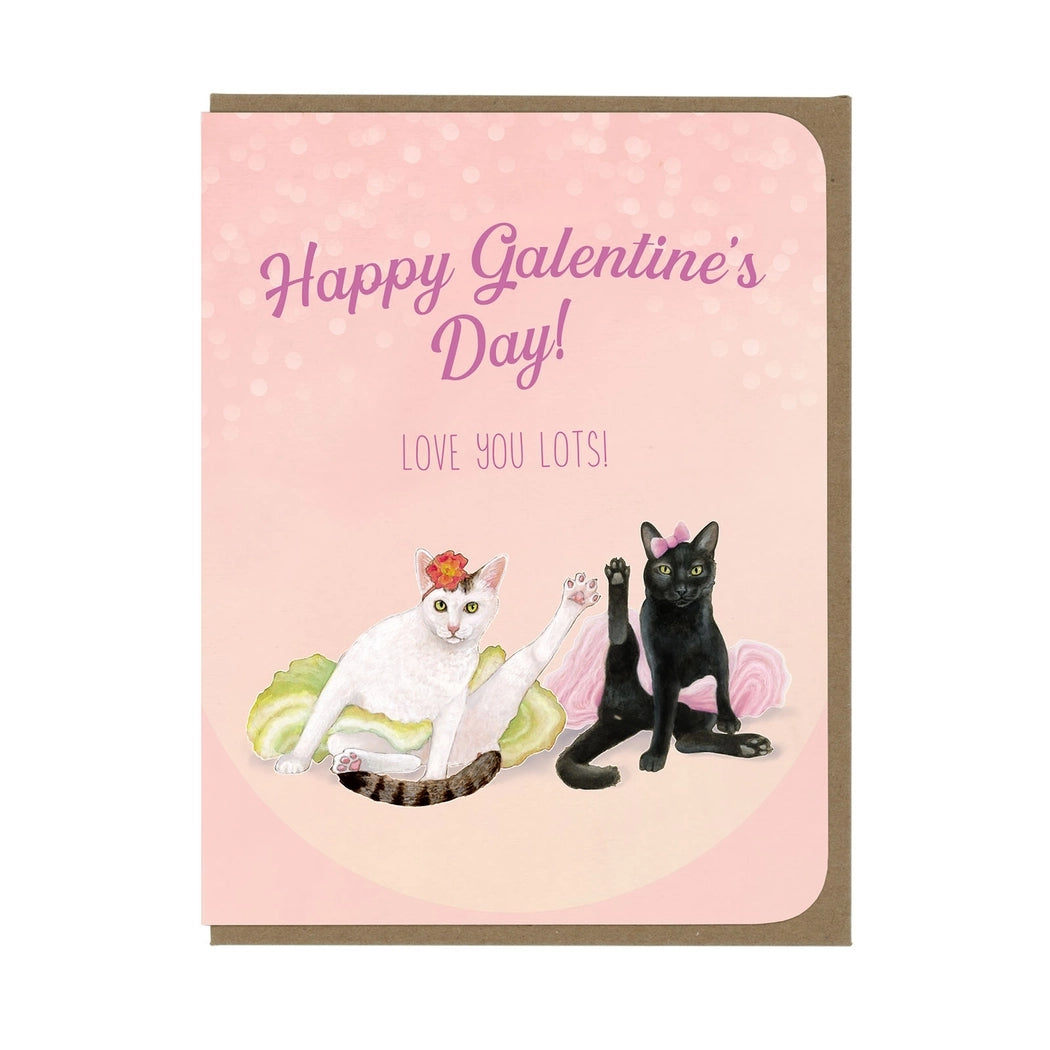 Galentine's Cat Ladies Valentine's Day Card