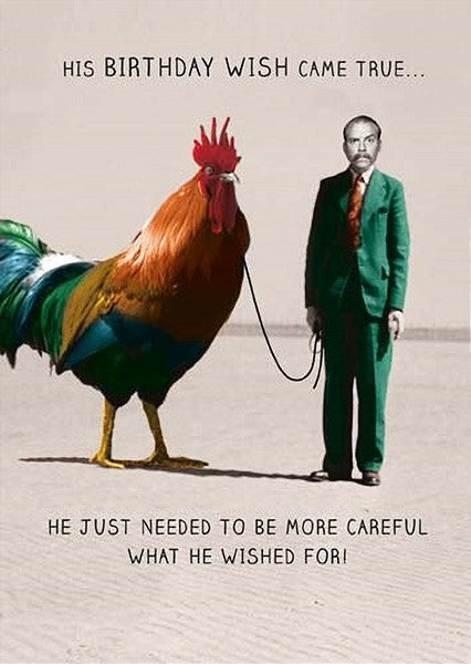 Giant Cockerel Birthday Card