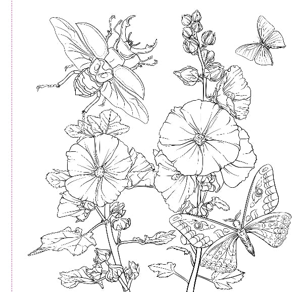 Goth Garden Colouring Book
