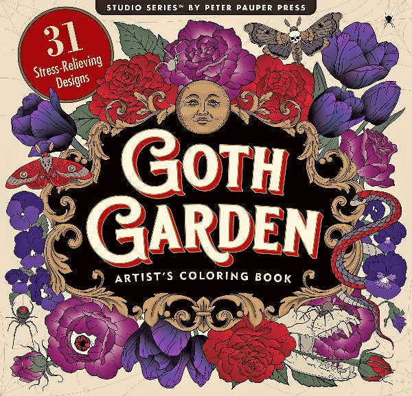 Goth Garden Colouring Book