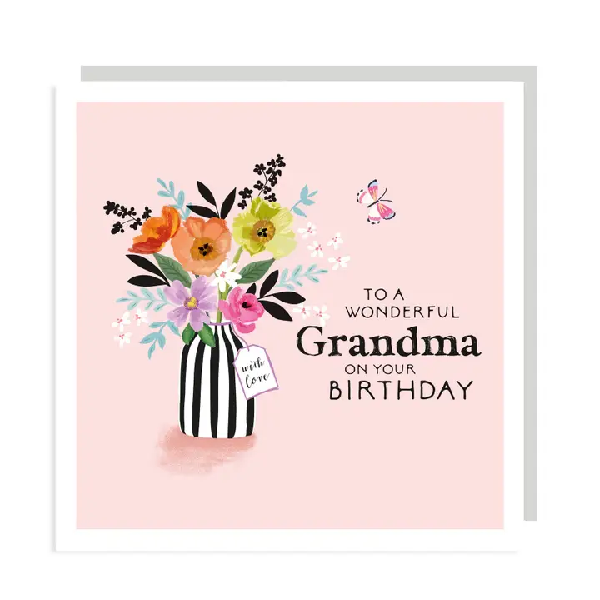 Wonderful Grandma Relative Birthday Card