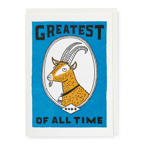 Greatest Of All Time Birthday Card