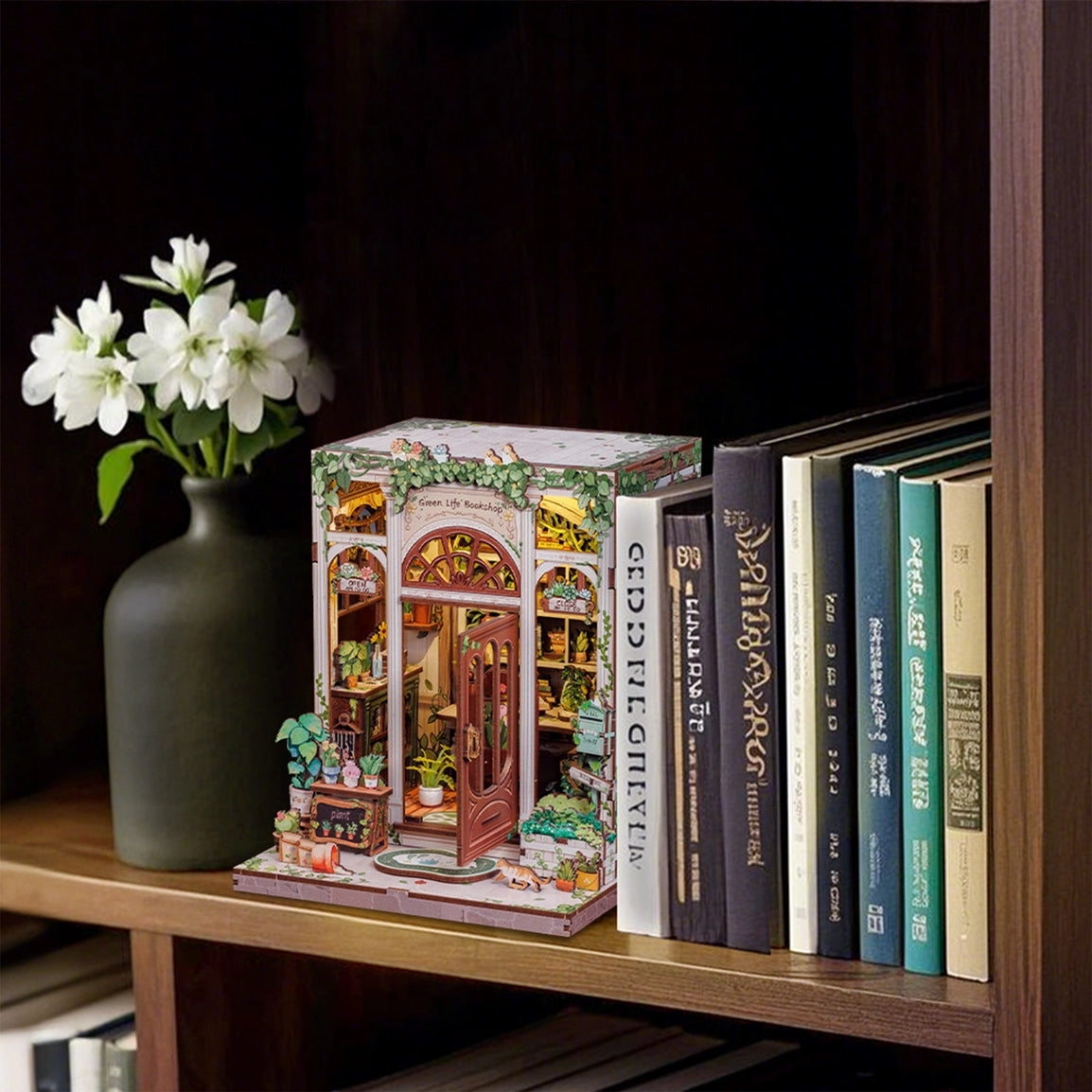 DIY Miniature Book Nook Kit | Green Life Bookshop