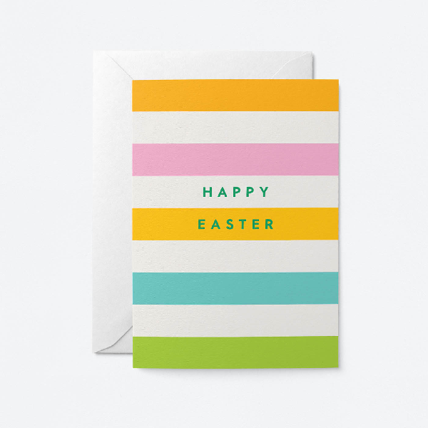 Stripes Easter Card