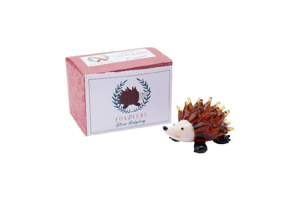 Glass Hedgehog Figurine