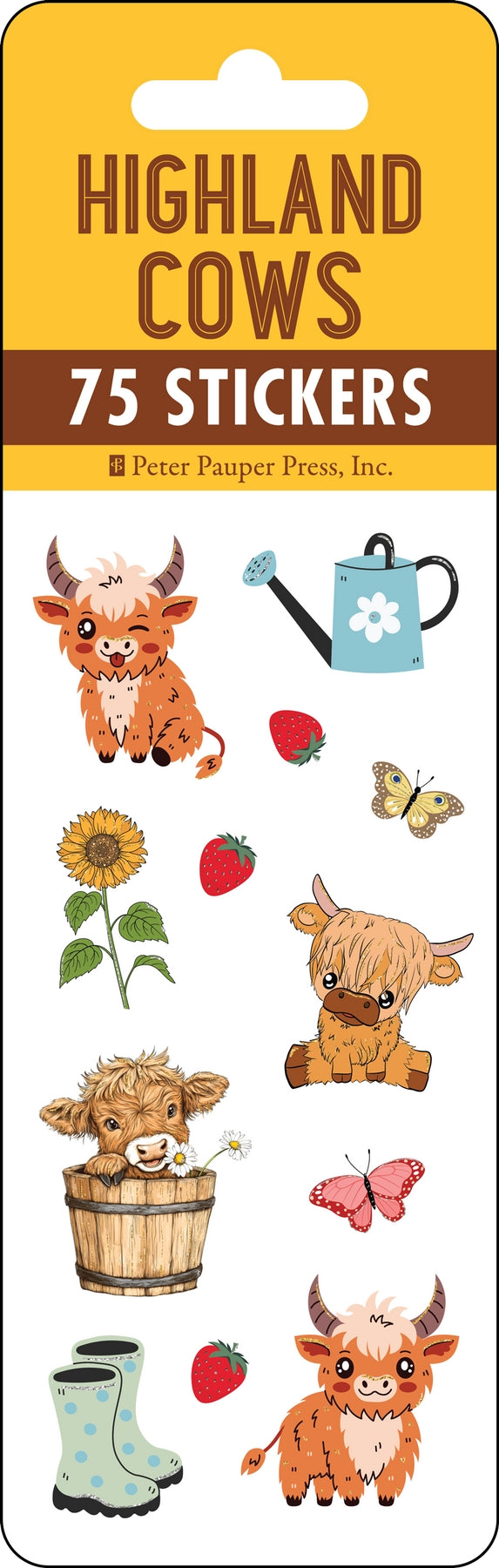 Highland Cow Sticker Set