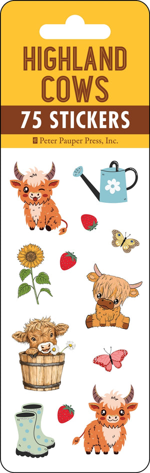 Highland Cow Sticker Set