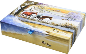 Horses In Winter Deluxe Boxed Holiday Cards | Set of 20