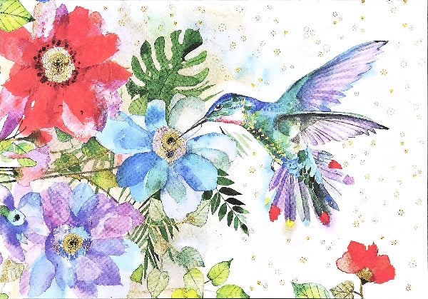 Hummingbird Garden Blank Notecards