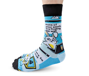 Inbox Bunny Men's Socks
