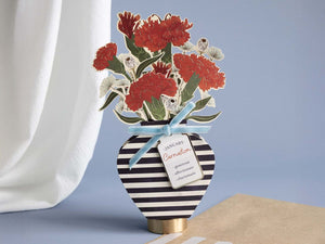 January Birth Flower Pop-Up Card