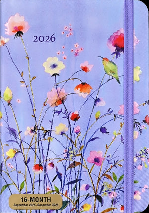 Peter Pauper 2026 16-month Agenda | Lavender Wildflowers