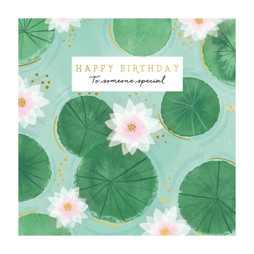 Lily Pads Birthday Card