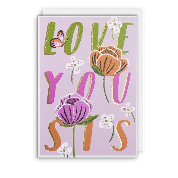 Love You Sis Relative Birthday Card