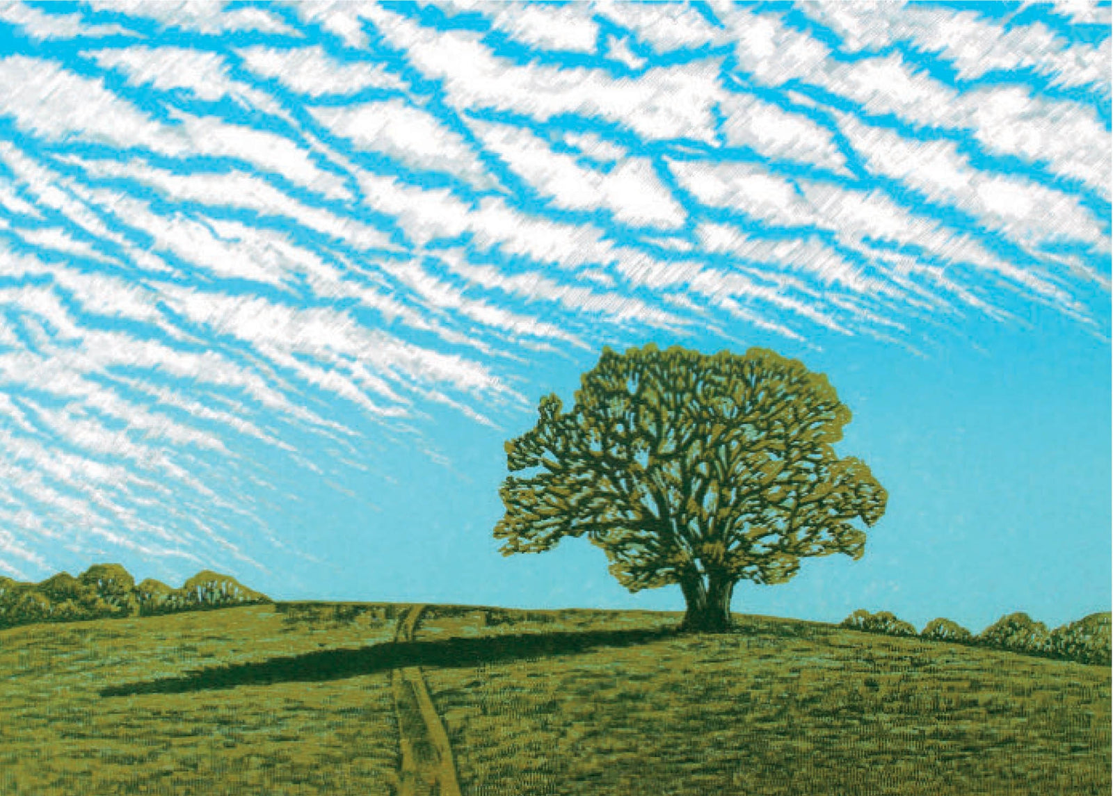 Mackerel Sky Blank Art Card