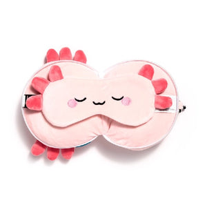 Relaxeazzz Kids & Adult Travel Pillow | Maddie The Axolotl