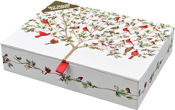 Merry Perch Boxed Holiday Cards | Set of 20