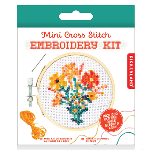 Mini Flower Bouquet Cross Stitch Embroidery Kit
