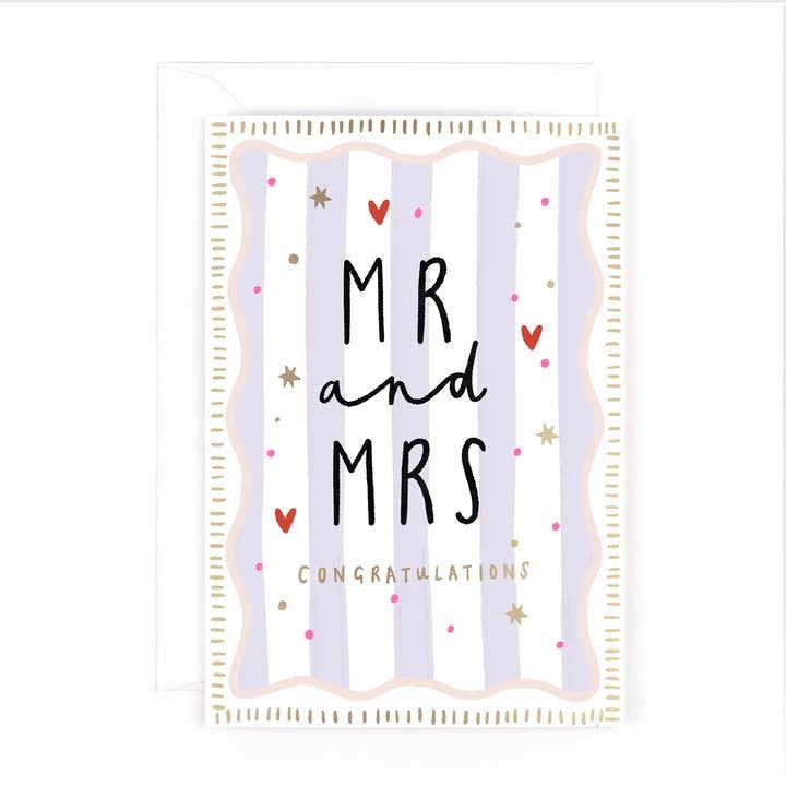 Mr & Mrs Wedding Card