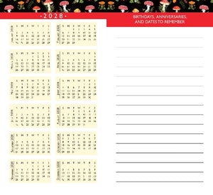 Peter Pauper 2026-27 2-Year Pocket Planner | Mushrooms