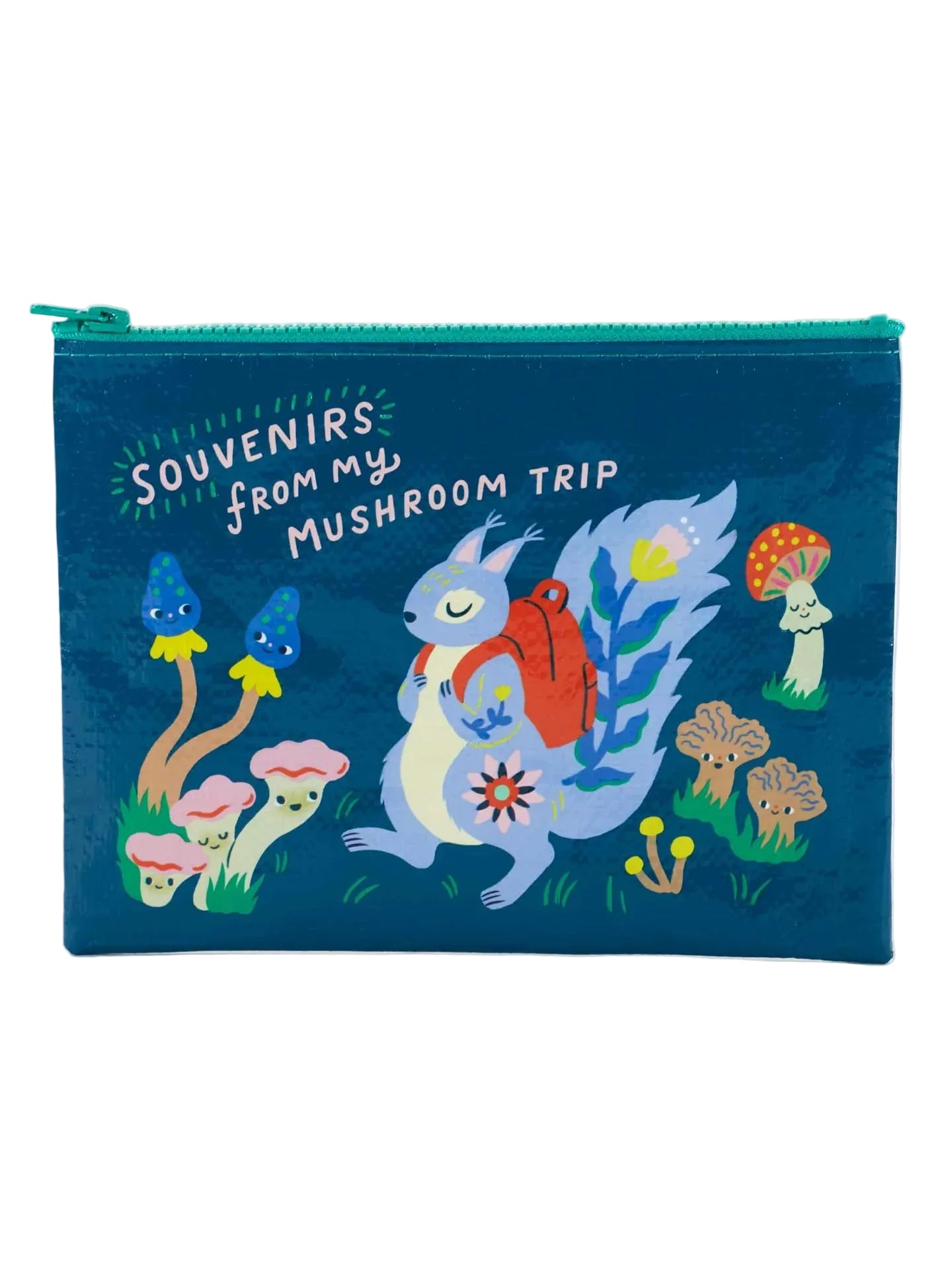 Blue Q Zipper Pouch | Mushroom Trip