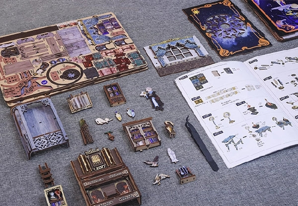 DIY Miniature Book Nook Kit | Nebula Common Room