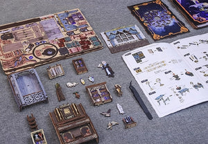 DIY Miniature Book Nook Kit | Nebula Common Room