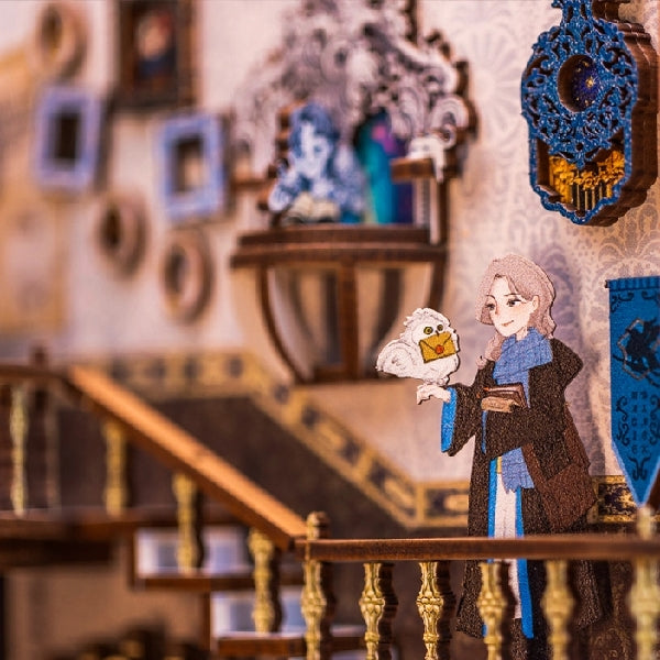 DIY Miniature Book Nook Kit | Nebula Common Room