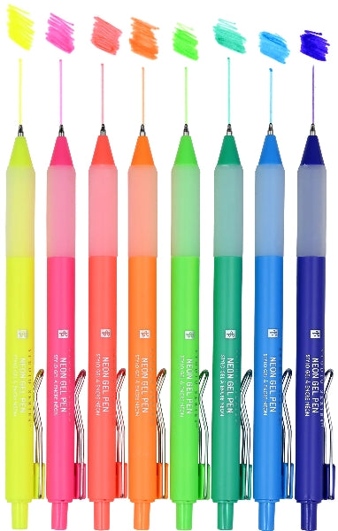 Neon Gel Pen Set