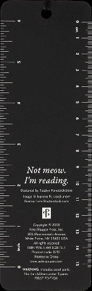 Not Meow I'm Reading Bookmark
