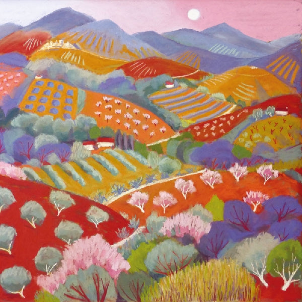 Olives And Blossom Blank Art Card