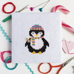 Penguin Mini Cross Stitch Kit