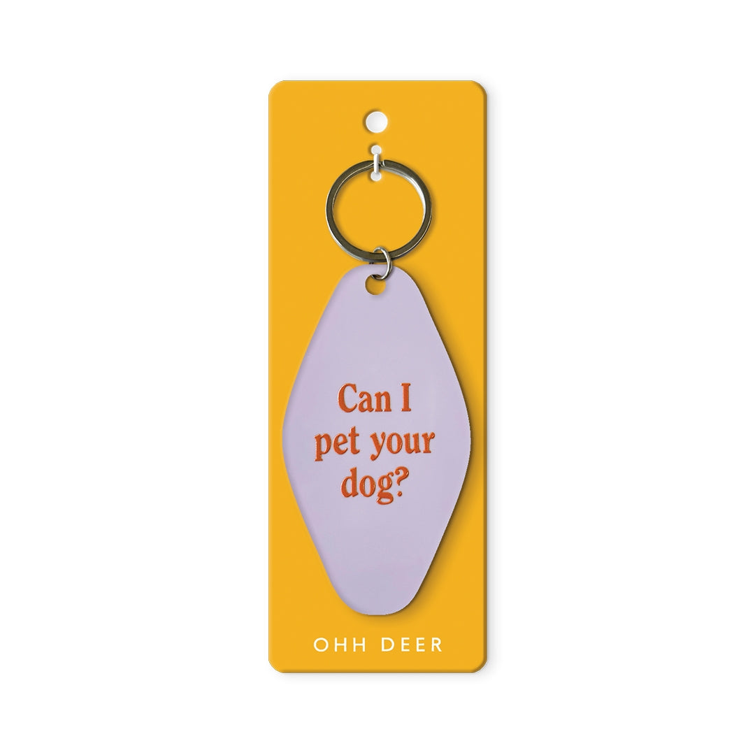 Pet Your Dog Keychain