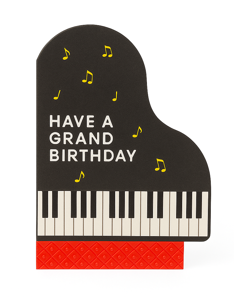 Piano Birthday Card