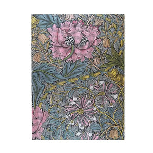 Completed muted colour, floral-patterned jigsaw puzzle with 'paperblanks' branding on a white background.