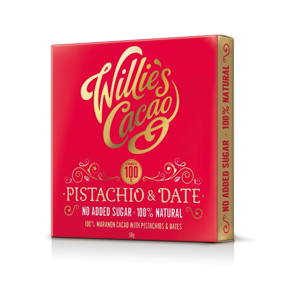 Willie's Cacao 50g Vegan Bar | Pistachio and Date