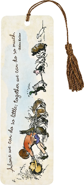 Pooh And Friends Beaded Tassel Bookmark