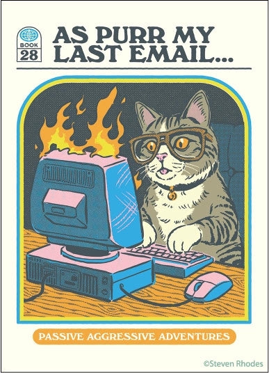As Purr My Last Email Magnet
