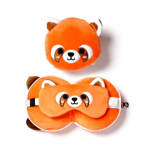 Relaxeazzz Kids & Adult Travel Pillow | Red Panda
