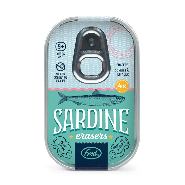 Sardines Eraser Set