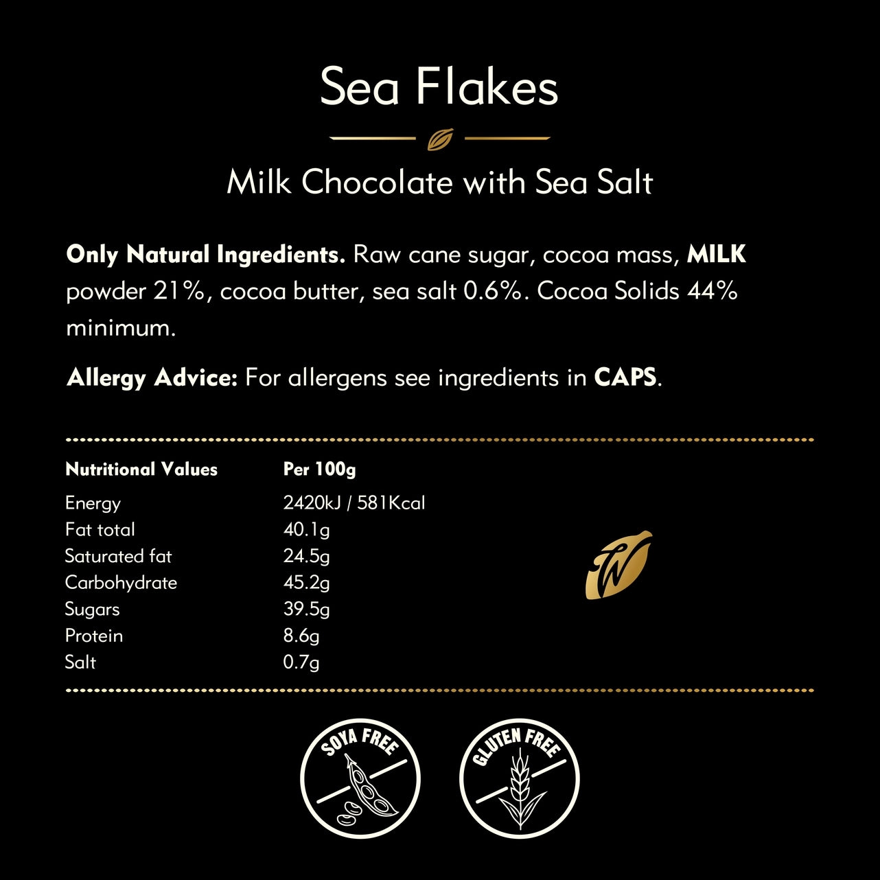 Willie's Cacao 26g Bar | Sea Flakes