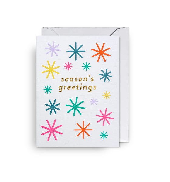 Season's Greetings Mini Christmas Card