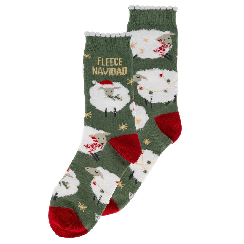 Sheep Holiday Socks