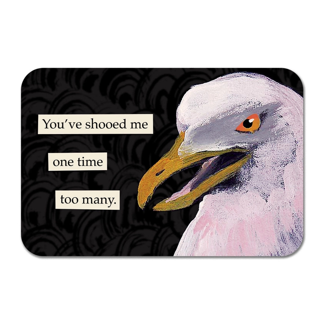 Shooed Sticker