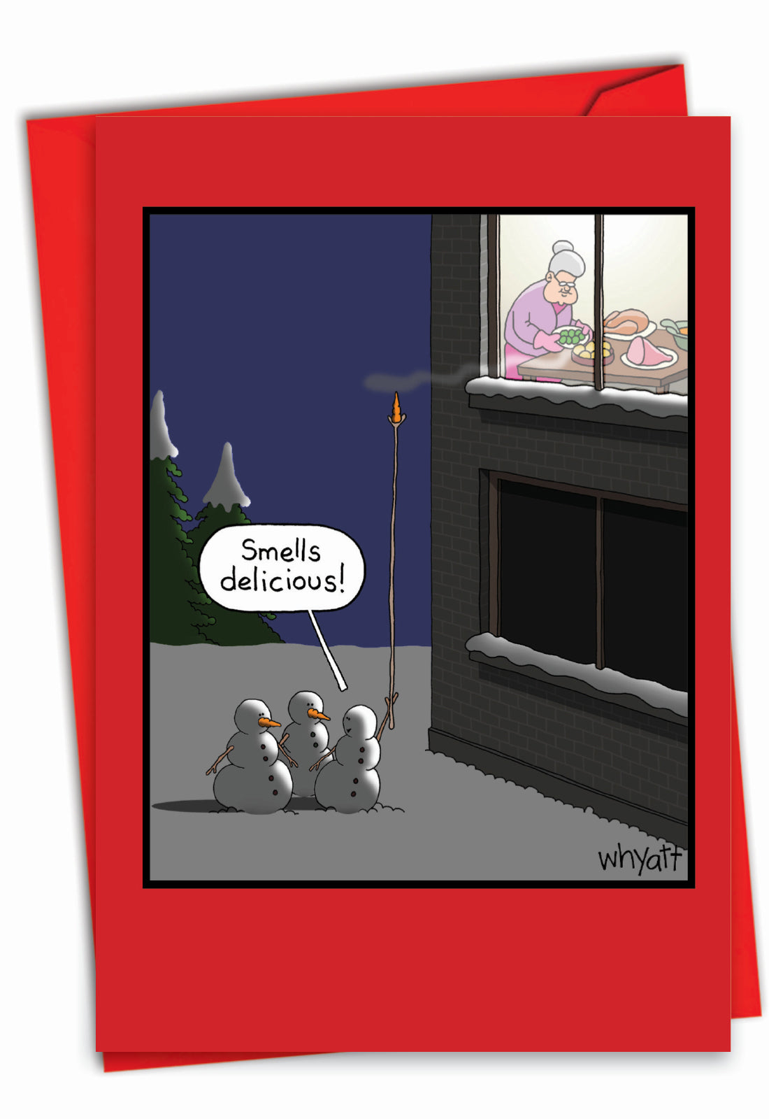 Smells Delicious Christmas Card